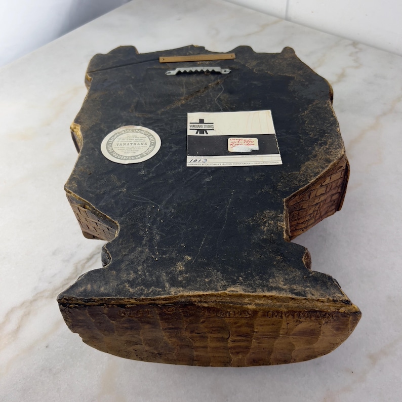 Vanguard Studios Vanathane Rook Plaque, Mid-Century Modern Chess Decor image 10