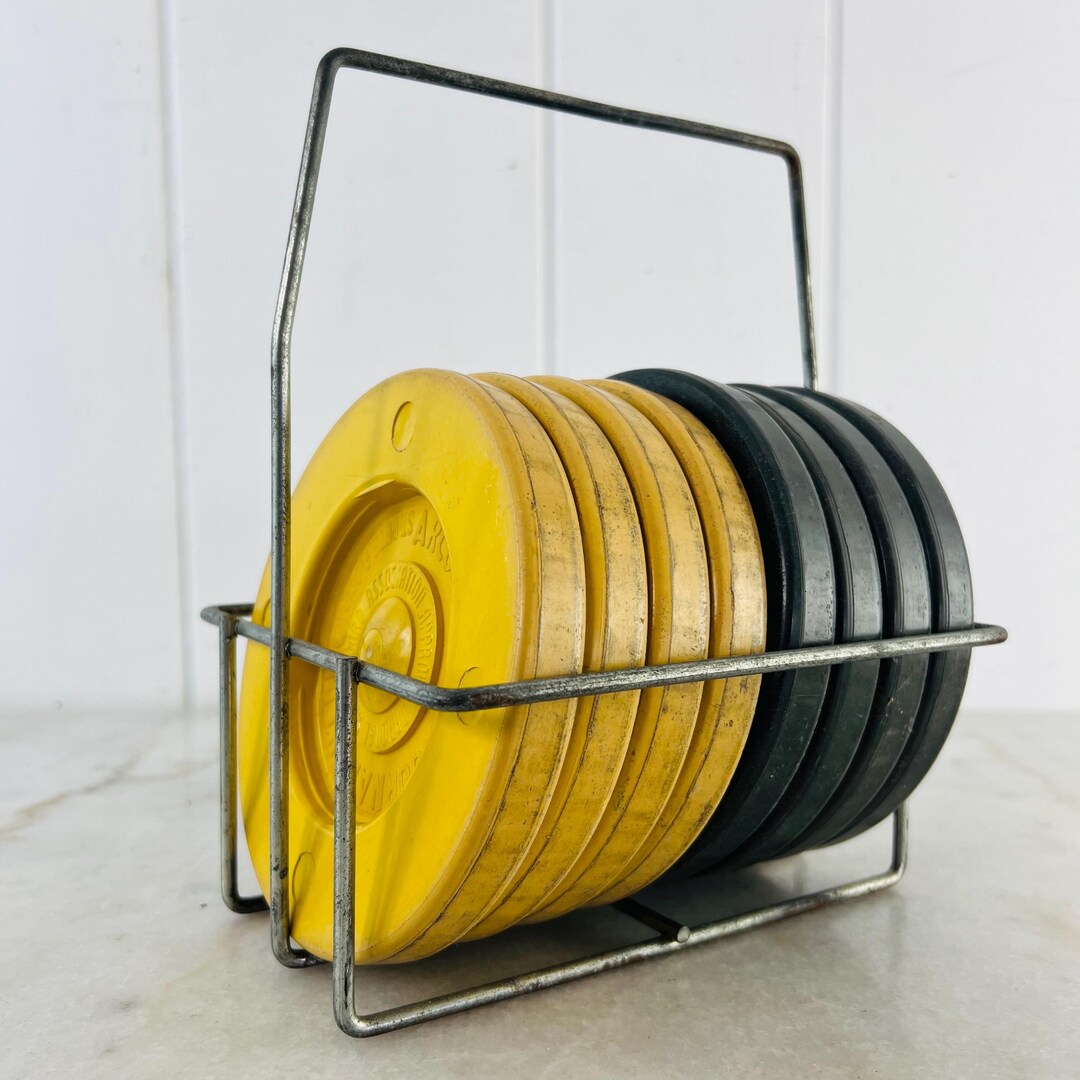 Shuffle Discs ARCO Tournament Shuffleboard Discs Set With Vintage Metal Stand - Etsy