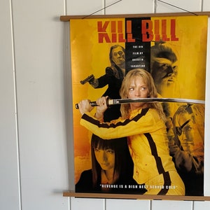 Vintage Kill Bill Movie Poster, Vol. 1 featuring Uma Thurman in the Quentin Tarantino Classic from 2003 collectible film gift