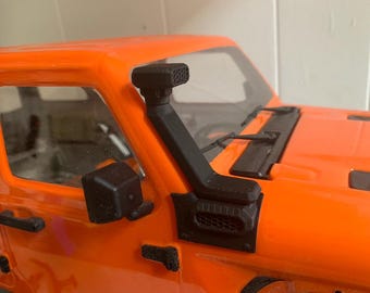 Knight Customs Snorkel for Axial SCX10-III Jeep JLU Wrangler, 3D Printed Scale Crawler Part, Radio Control Model Truck, 1:10 Scale RC