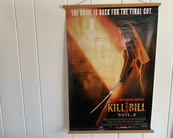 Vintage Kill Bill Movie Poster, Vol. 2 featuring Uma Thurman in the Quentin Tarantino Classic from 2004 poster collection gift