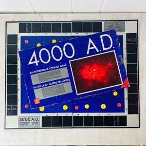 Vintage 1972 4000 A.D. Board Game Interstellar conflict game retro science fiction strategy game collection family game night gift