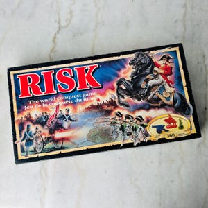 Vintage 1993 Risk The World ConQuest Game von Parker Bros, Kriegs- und Strategiespiel, Parker Bros, made in Canada, für 2 bis 6 Spieler ab 10 Jahren