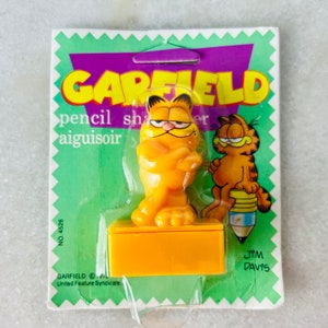 Vintage 1976 Garfield Pencil Sharpener school supplies in original packaging, NIB, Berol Canada, collectible