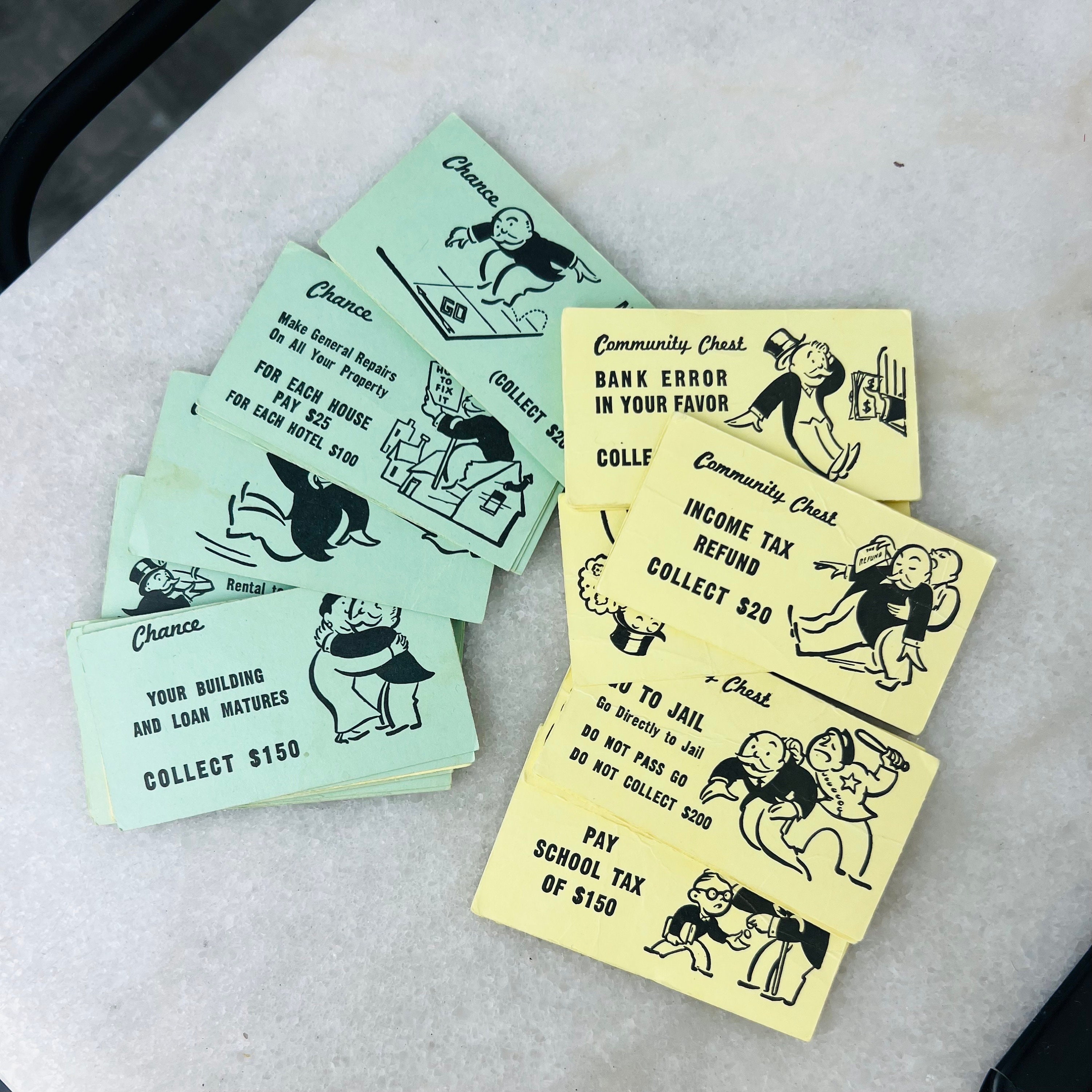 1961年製ヴィンテージモノポリーボードゲーム、パーカーブラザーズ