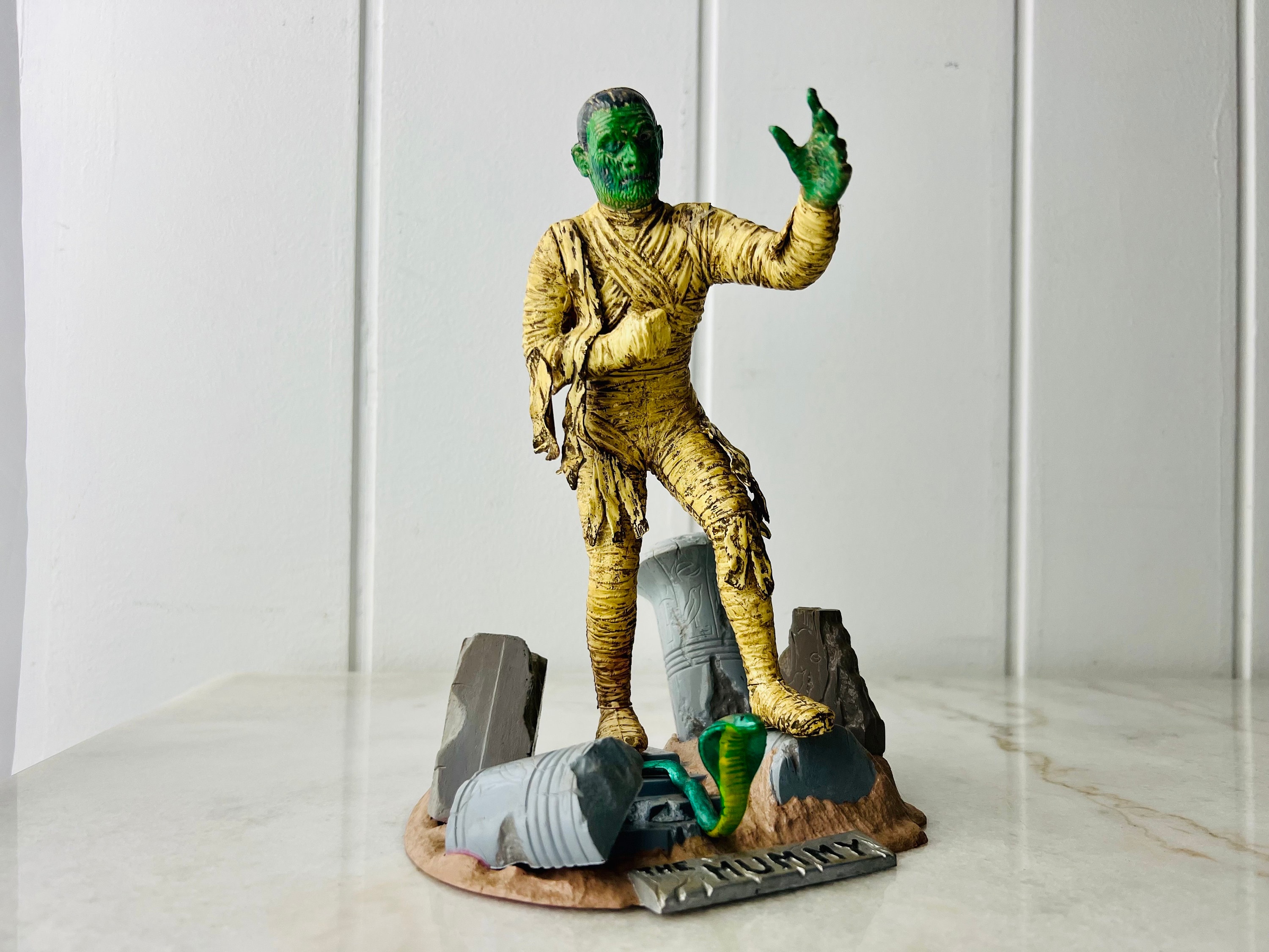 Vintage The Mummy Figurine 10" 1991 Monogram model based on classic monster movie hand painted for monster collection movie decor gift