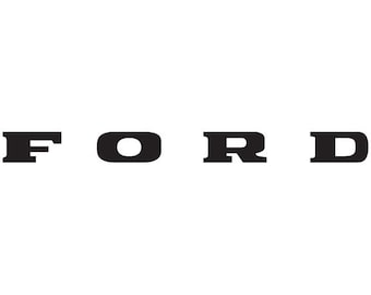 Ford Early Bronco Grill Letters in SVG PNG image files, from 1966-1977 Bronco, 1970s F-series trucks, logo for hood, for Cricut mask, cutout