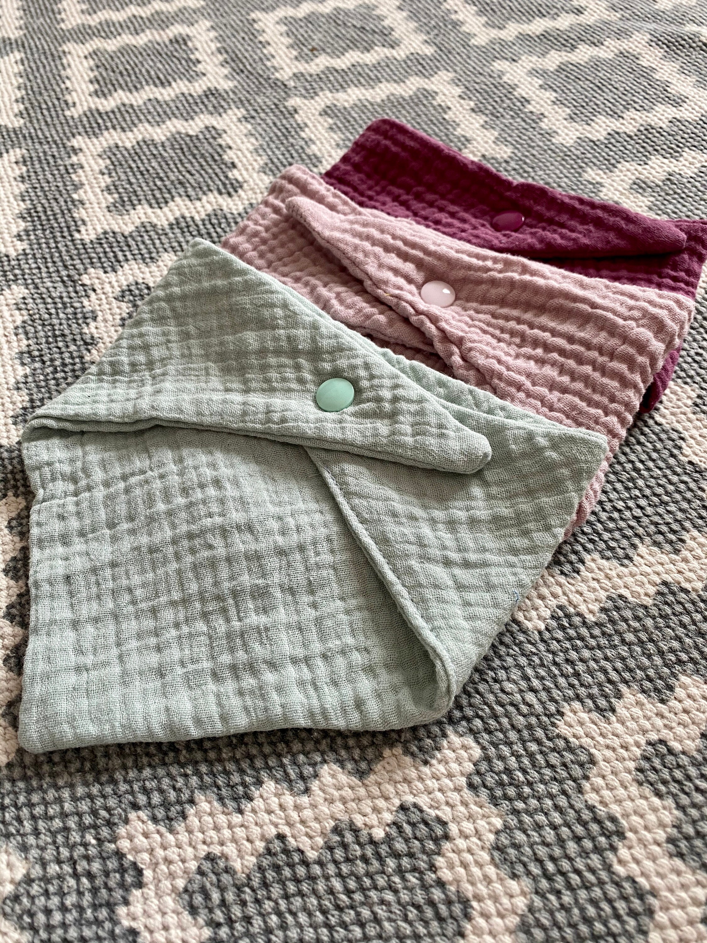 6x Baby Lätzchen Aus Musselin - Verstellbare Halstücher Für Jungen & Mädchen