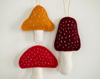 Whimsy Mushroom Ornaments