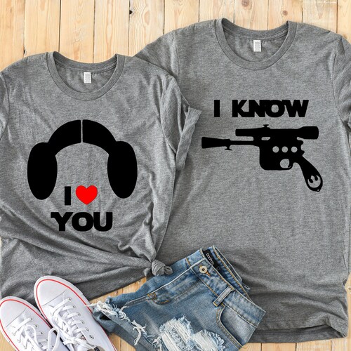 MasGemelos Boutons De Manchette I Love You, I Know Star Wars - Acier Rhodié