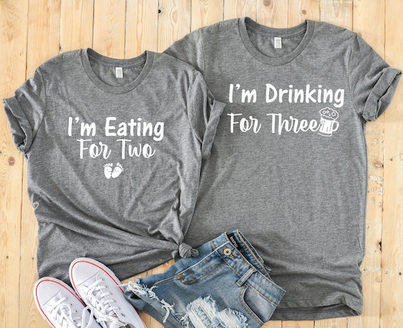 Womens I'm Feasting For Two Thanksgiving Pregnancy Announcement T-Shirt Womens I'm Feasting For Two Thanksgiving Pregnancy Announcement T-Shirt