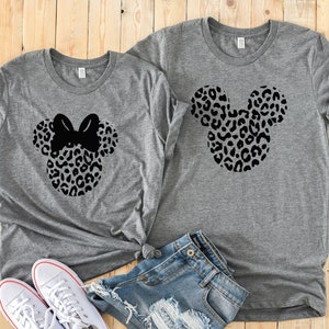 Leopard Mickey Shirt - Cheetah Mickey Shirt - Animal Kingdom Minnie and Mickey Shirts - Disney Couples Matching Shirts -Safari Disney Shirts
