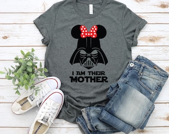 I Am Their Mother Minnie Darth Vader T Shirt Star Wars Fan T