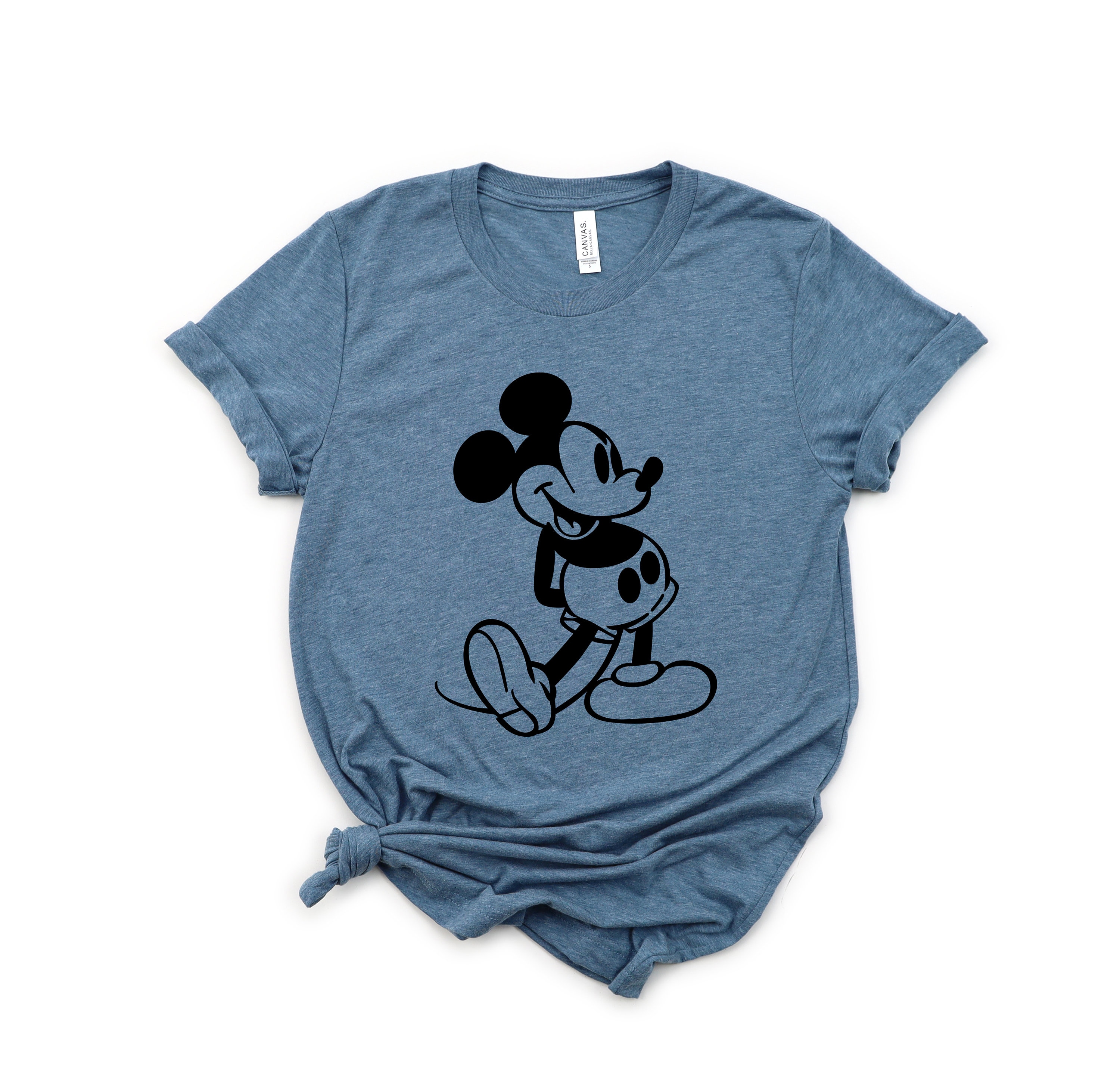 Disney Ladies Mickey Mouse Fashion Shirt Ladies Classic Mickey Mouse Clothing Mickey Mouse Short Sleeve Tee 