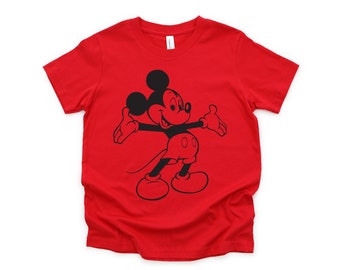 Classic Mickey Mouse Youth T Shirt - Infant Toddler sizes- Disney Kids