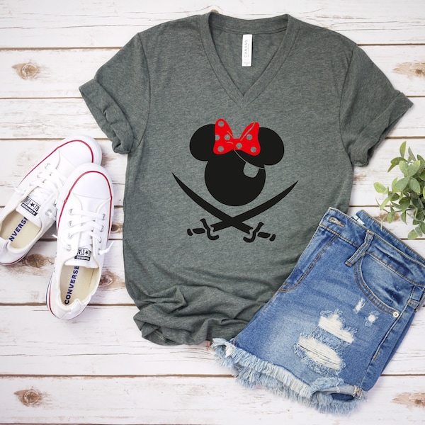 Pirate Minnie t shirt - Disney Trip Matching Shirts - Minnie Mouse T Shirt - Disney Cruise