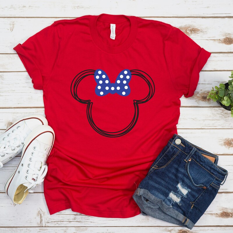Polka Dots With Red Emblem Tee Unisex