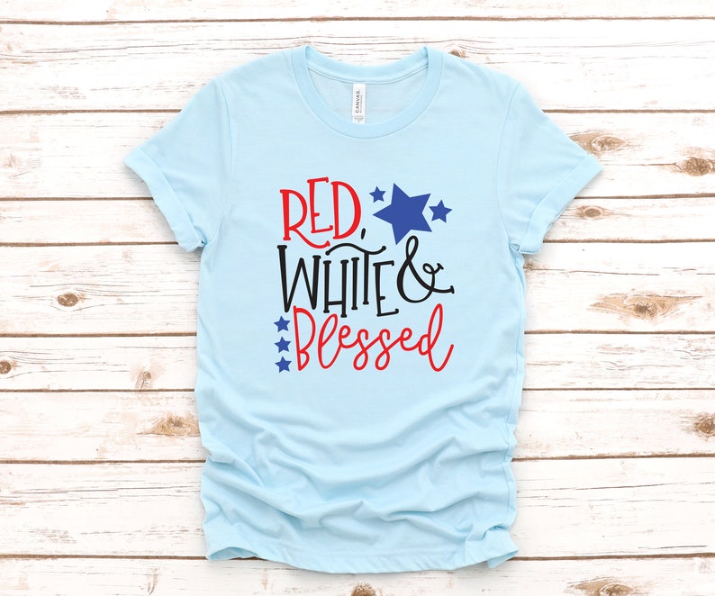 red white and blessed shirt