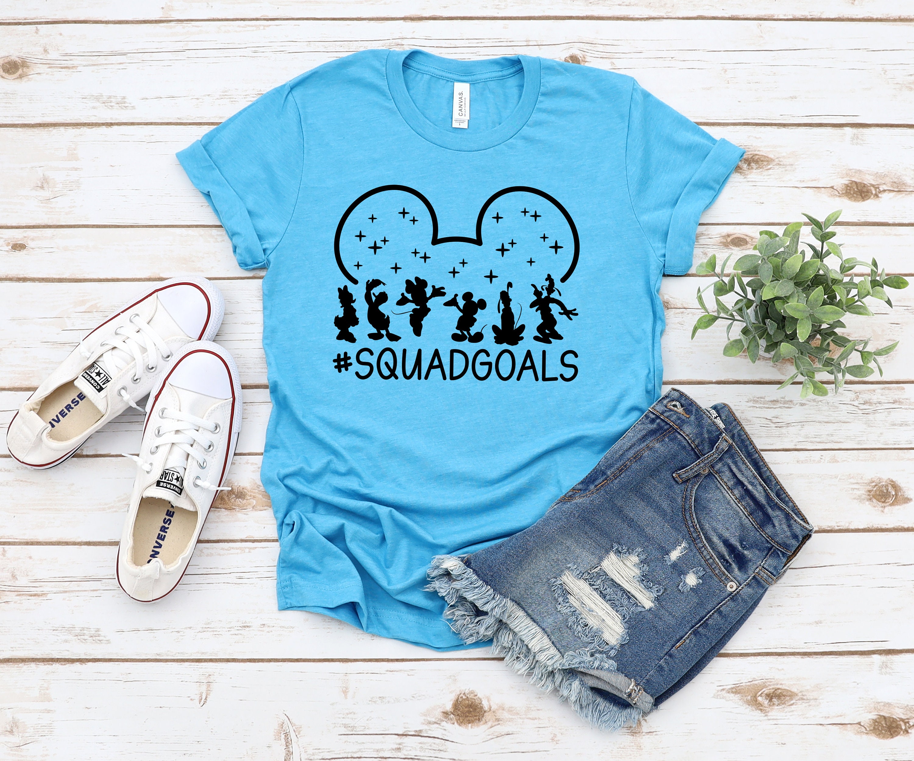 Disney Characters Squad Goals T Shirt Squad Goals Disney - Etsy 日本