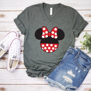 Minnie Mouse Hose Erwachsene T Shirt - Disney Trip passende Shirts - Polka Dot Schleife