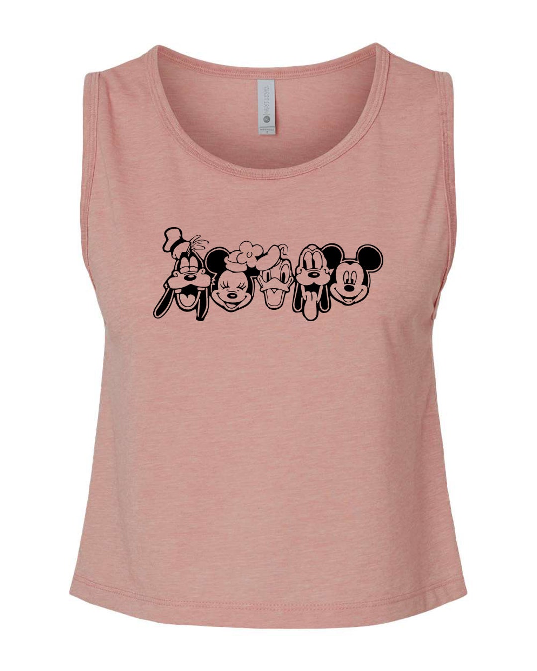 Disney Characters Disney Adult Crop Top Best Friends Ladies Crop Tank