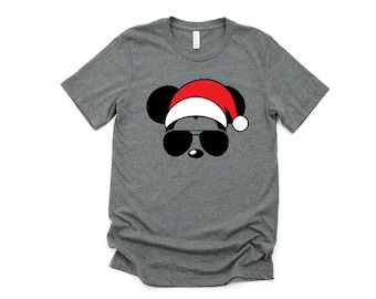 Koszulka dla dorosłych z motywem Myszki Miki - Disney Trip Matching Shirts - Koszulka z motywem Myszki Miki - Święta Bożego Narodzenia