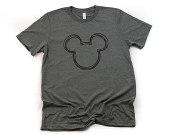 Scribble Mickey Adult Unisex T shirt - Disney Trip Matching Shirts - Mickey Mouse T Shirt