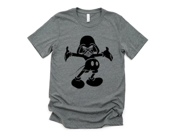 Mickey Darth Vader -Star Wars Fan T-shirt - Star Wars Lover Gift - Karakter Fan Shirt