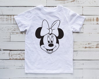 Minnie Mouse Disney T-Shirt - Happy Birthday Minnie Kinder Shirt - Personalisierte Disney FamilienHemden