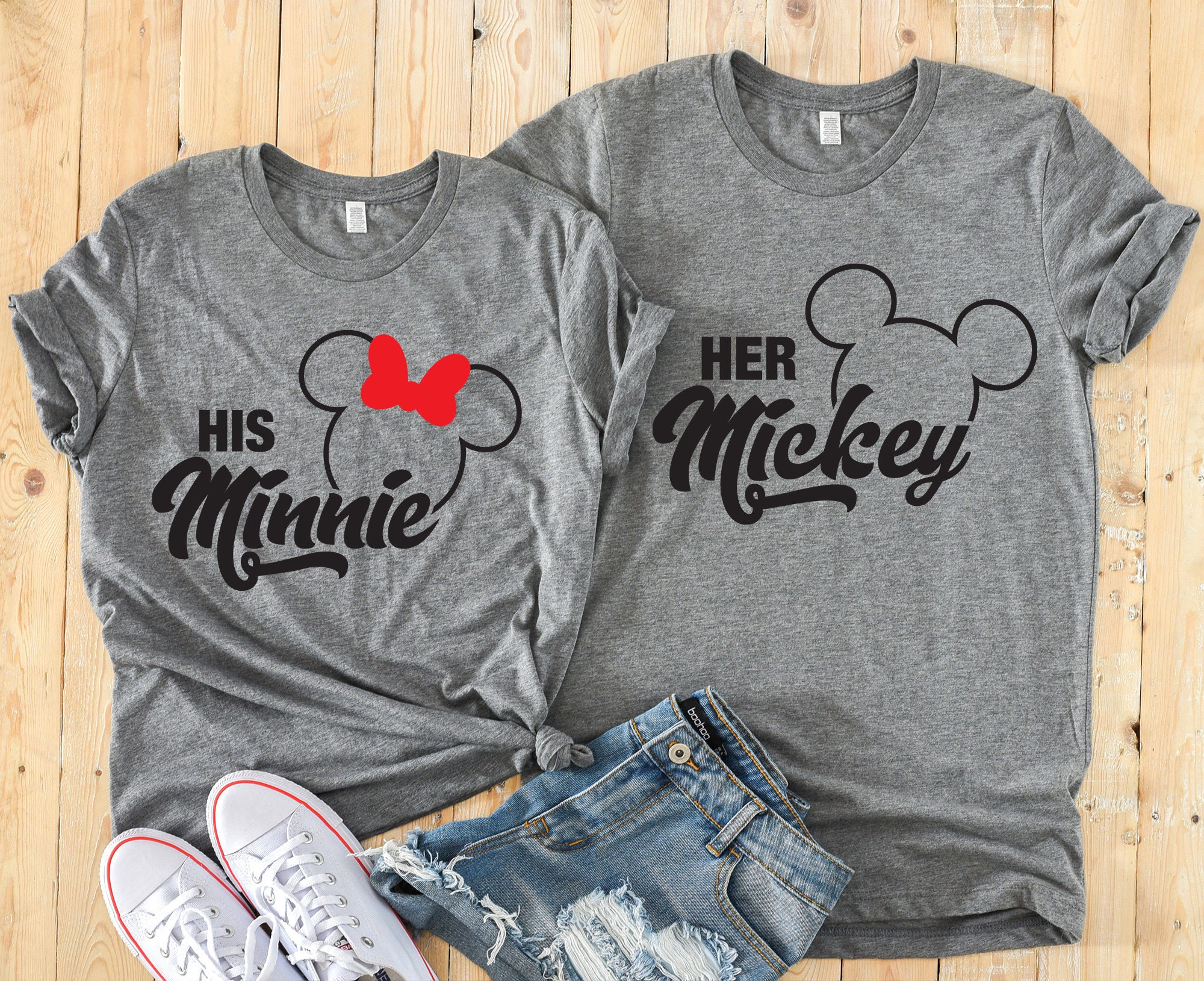 Mickey And Minnie Disney Shirts for Couples Matching Couple Gift - The best  gifts are made with Love