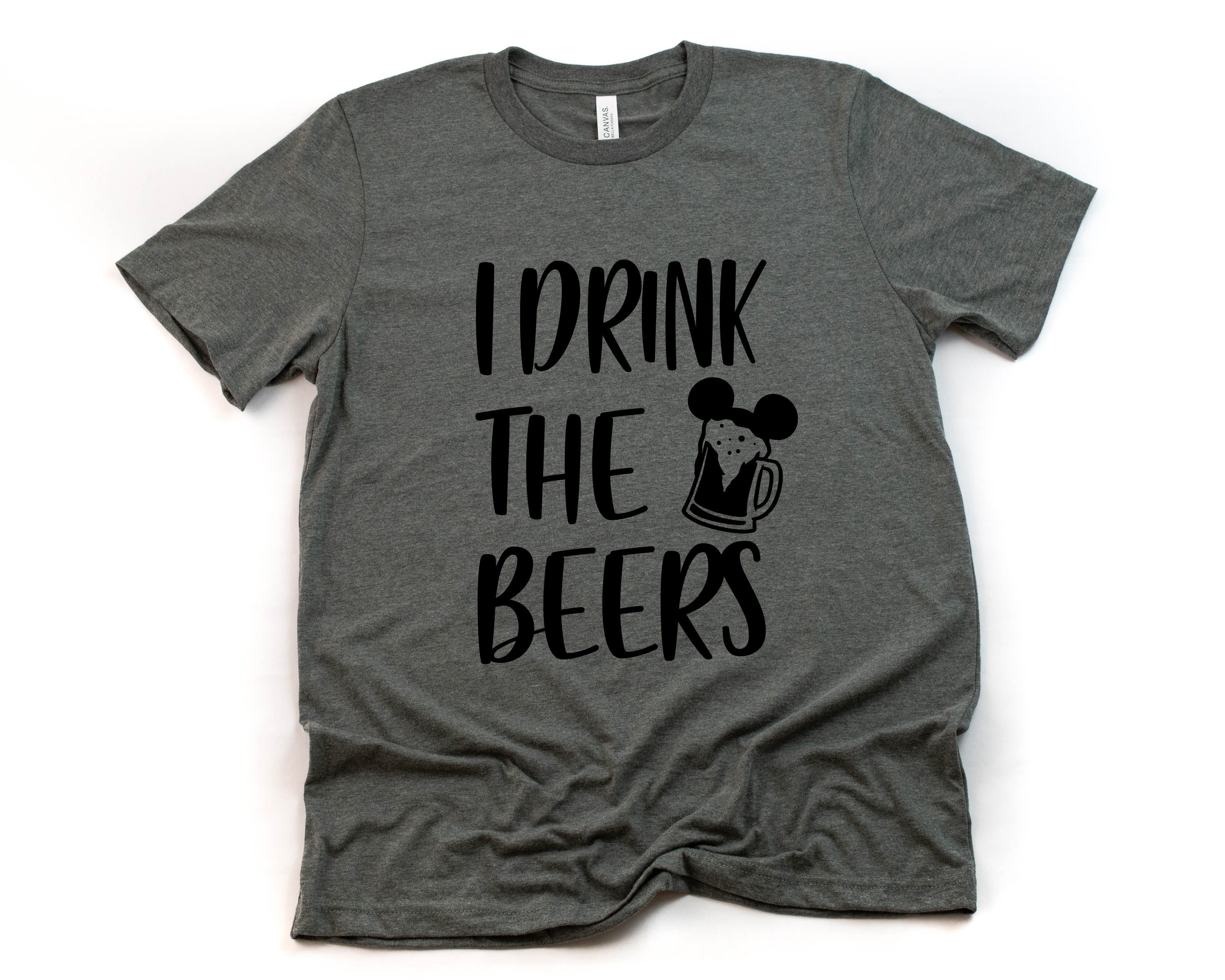 I Drink the Beers Adult Unisex T Shirt - Disney Epcot Drinking Shirt - Fun Tees