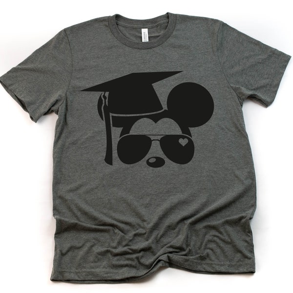 Graduation Aviator Adult Mickey Mouse t shirt - Disney Trip Matching Shirts - Seniors Class of 2024