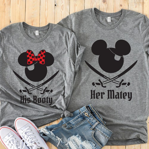 Her Matey and His Booty Adult Pirate Minnie & Mickey Shirts - Etsy Her Matey and His Booty Adult Pirate Minnie & Mickey Shirts - Etsy