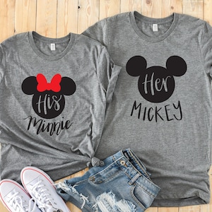 His Minnie & Her Mickey Shirts - Disney Couples Shirt - Cute Disney Matching Shirts - Minnie Mickey Couple Shirt