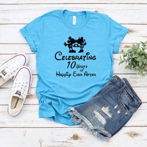 Celebrating Anniversary Shirts - Disney - Mickey and Minnie Couples Shirt - Custom Years