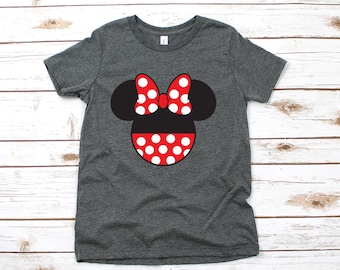 Custom Minnie Mouse Disney Kids Shirt - Infant Toddler & Youth Shirt - Personalized Disney Shirt