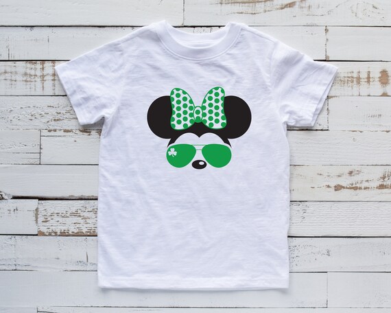minnie mouse st patrick's day shirt toddler