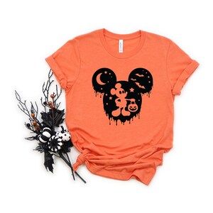 Thriller Mickey Mouse Trick or Treat - Adult T Shirt -Disney - Dripping Blood