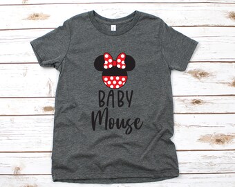 Baby Mouse - Minnie Mouse Disney Kids Shirt - Infant Toddler & Youth Shirt - Personalized Disney Shirt
