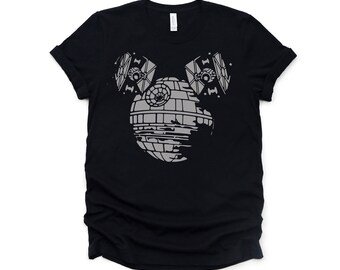 Mickey Death Star -Star Wars Fan T-shirt - Star Wars Lover Gift - Darth Vader Fan Shirt