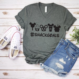 Disney Snack Goals T Shirt- Disney Food Lover T Shirt - Dole Whip T Shirt - Pretzel