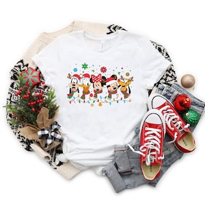 Disney World Christmas T Shirt - Family Matching - Xmas 2024 - Vintage Characters