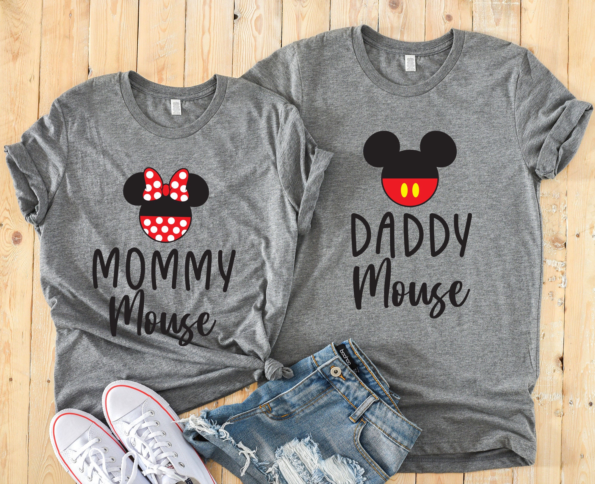 Disney Family Shirts Mickey Mouse Minnie Mouse Mom And Dad Shirts