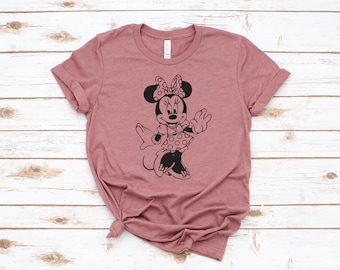T Camicia minnie topo full body- T Shirt personalizzata minnie mouse - Minnie Silhouette