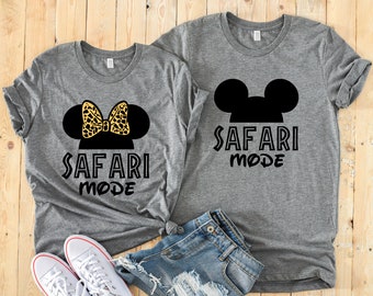 Safari Mode Animal Kingdom Minnie and Mickey Shirts - Disney  display picture 3