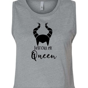 Just Call Me Queen - Disney Villain Adult Crop Top - Witches - Ursula - Disney Crop Top Tank