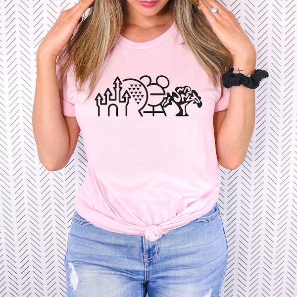 Disney Parks T Shirt - Family Matching Shirts -Epcot - Magic Kingdom - Animal Kingdom - Hollywood Studios
