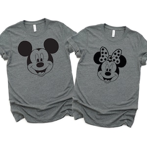 Minnie and Mickey Adult Unisex Shirts - Disney Couples - Matching Shirts -Magic Kingdom Characters