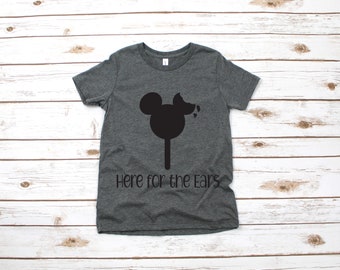 Here for the Ears Mickey Mouse Ice Cream  Kids T Shirt - Infant Toddler Youth Mickey Shirt - Disney Kids Snack Goals Shirt