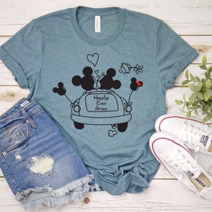 Happily Ever After - Just Married Minnie Mouse and Mickey - Disney Bride and Groom